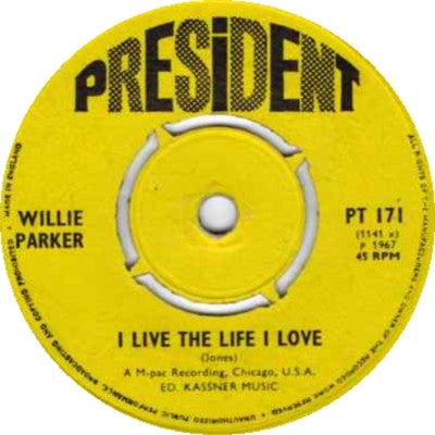 Willie Parker – You Got Your Finger In My Eye - 7" - 1967 - President Records – PT 171 - Vinyl Very Good Plus / Generic Sleeve (VG+/Generic)