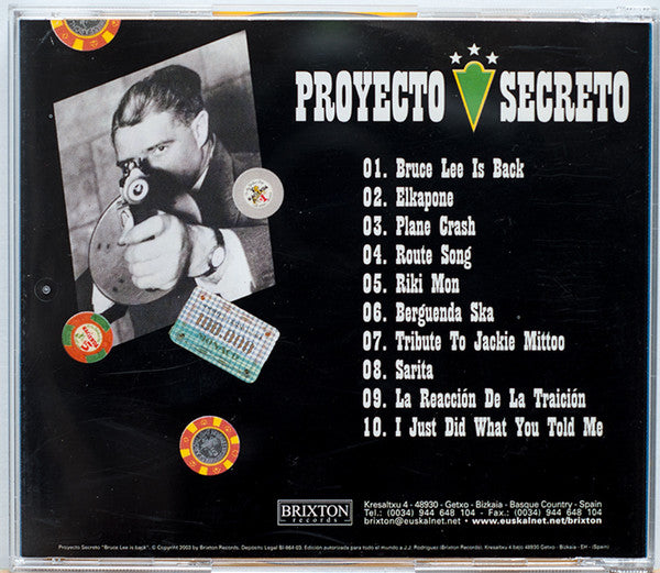 Proyecto Secreto – Bruce Lee Is Back - CD - NUEVO - PRECINTADO / NEW – SEALED.