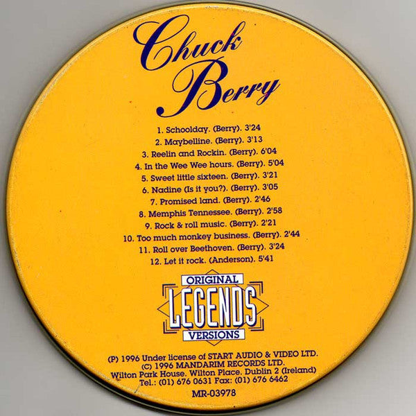 Chuck Berry – Original Legends Versions - CD - Metal Box - Like New (M- / M-)