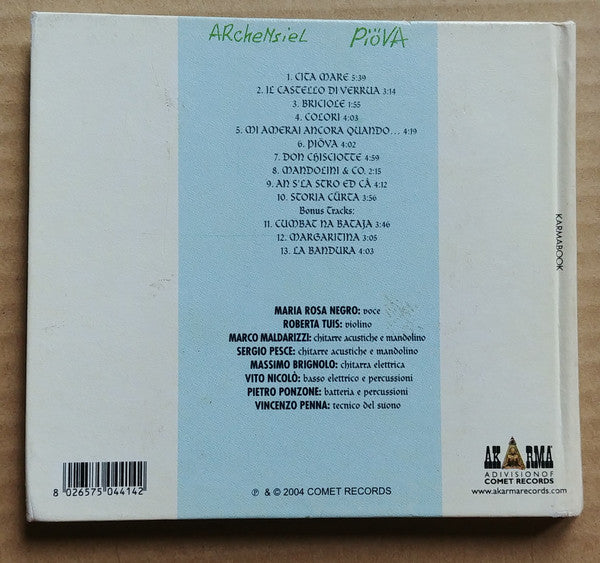 Archensiel – Piöva - CD - Digibook - 2004 - Akarma – AK 1044