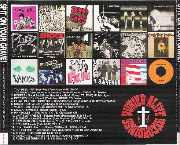 Spit On Your Grave! U.S. Punk, New Wave & Early Hardcore (1977-1983) Volume 2 - CD - NEW / SEALED.