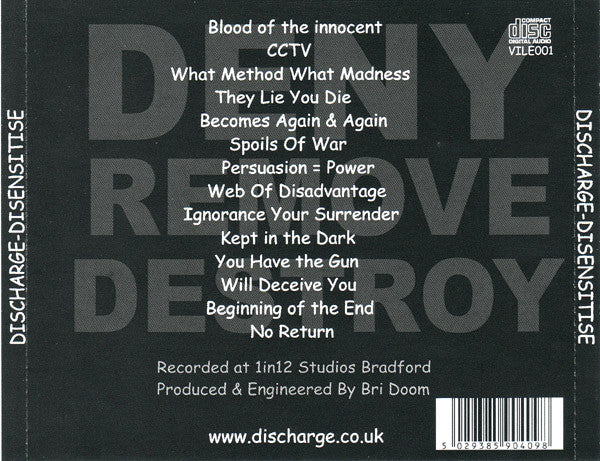 Discharge - Desensitise (CD, Album)