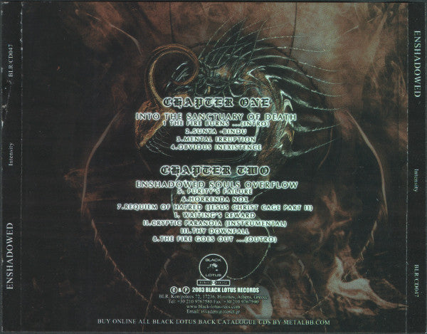 Enshadowed – Intensity - CD - NUEVO / PRECINTADO - NEW / SEALED.
