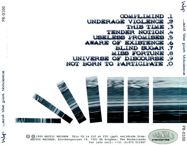 NBP – ...And The Plot Thickens - CD - Like New (M- / M-)