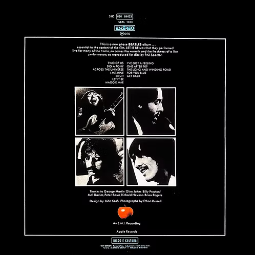 BEATLES LP Let It Be (Brazil)