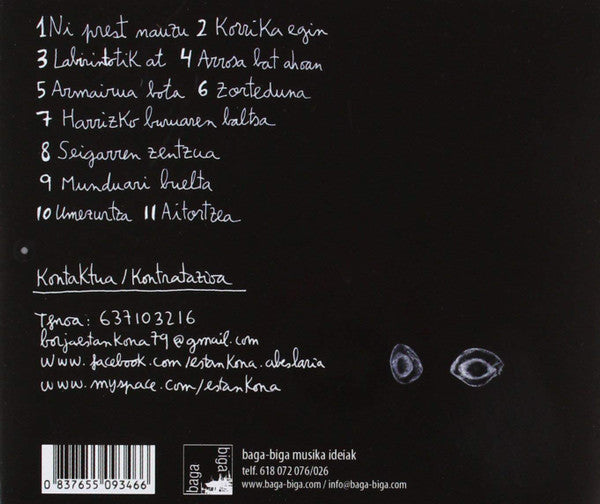 Estankona – Fruitua - CD - 2012 - Baga-Biga – BBCD93 - Like New / Like New (M- / M-)