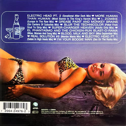 WHITE ZOMBIE LP Supersexy Swingin' Sounds (Blue Coloured Vinyl) with Poster