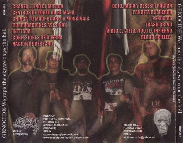 Genocide – We Rape The Sky, We Rape The Hell - CD - NUEVO / PRECINTADO - NEW / SEALED.
