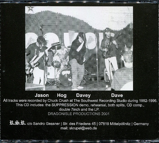 Suppression – Suppression 9296 - CD - Nuevo sin usar pero no precintado / New unplayed but not sealed.