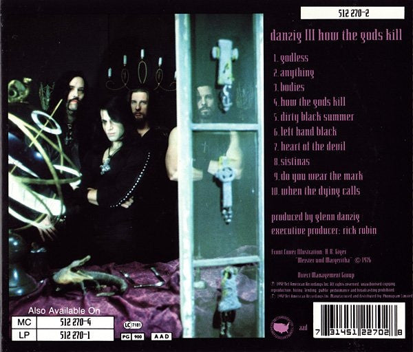 Danzig – Danzig III: How The Gods Kill - CD - Muy Buen Estado / Very Good Condition (M- / VG+)