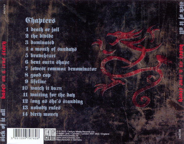 Sick Of It All – Based On A True Story - CD - Nuevo sin usar pero no precintado / New and unplayed but not sealed.