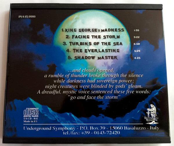 Ambermoon – Facing The Storm - CD - 2000 - Underground Symphony – US CD - 041
