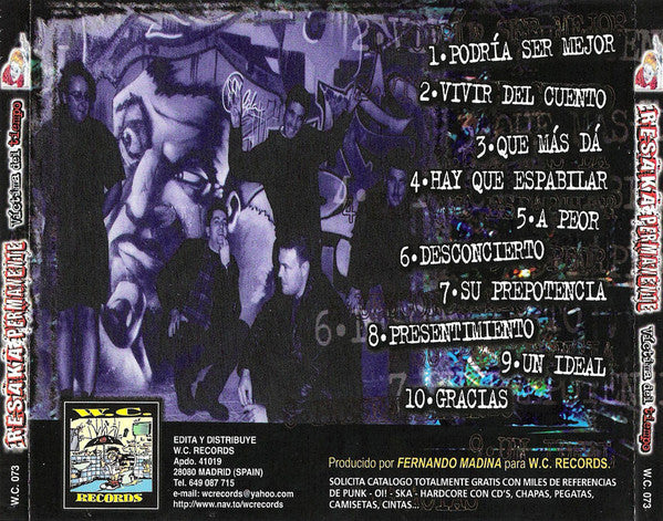 Resaka Permanente – Victim of Time - CD - Very Good Condition / Very Good Condition (VG+ / M-)