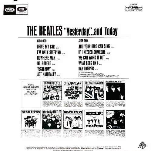 BEATLES LP Yesterday And Today (Red Colored Vinyl) Butcher Cover