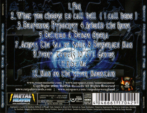 Ronny Munroe – The Fire Within - CD - NUEVO / PRECINTADO - NEW / SEALED.