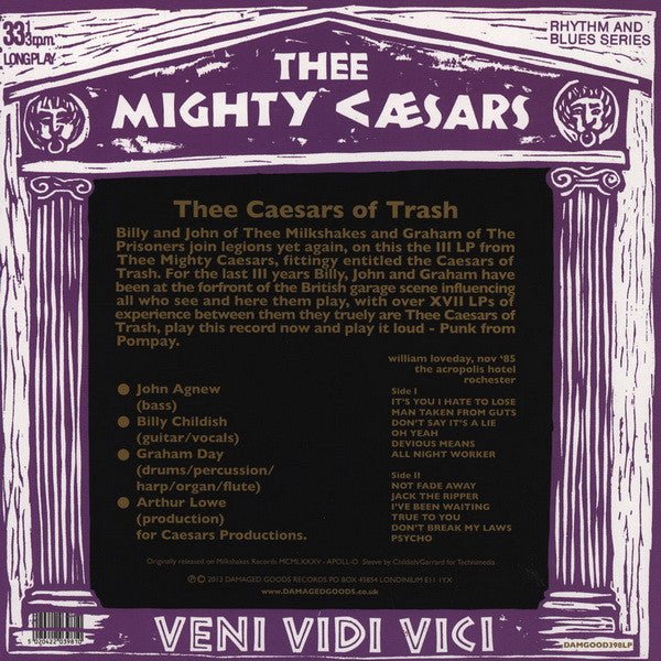 Mighty Caesars - Thee Caesars Of Trash (LP, Album, RE)