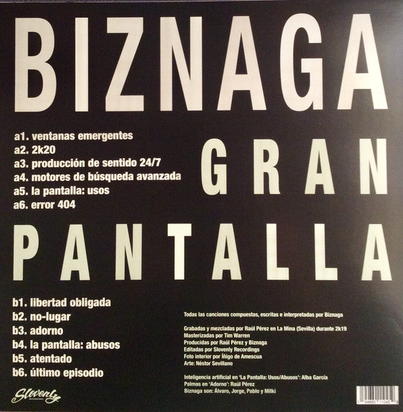 Biznaga - Big Screen (LP)