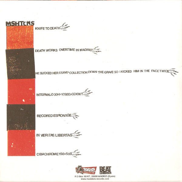 Mushitcians - Smashing Heads Off Into The Cobblestone Floor Of Malasaña County (7")