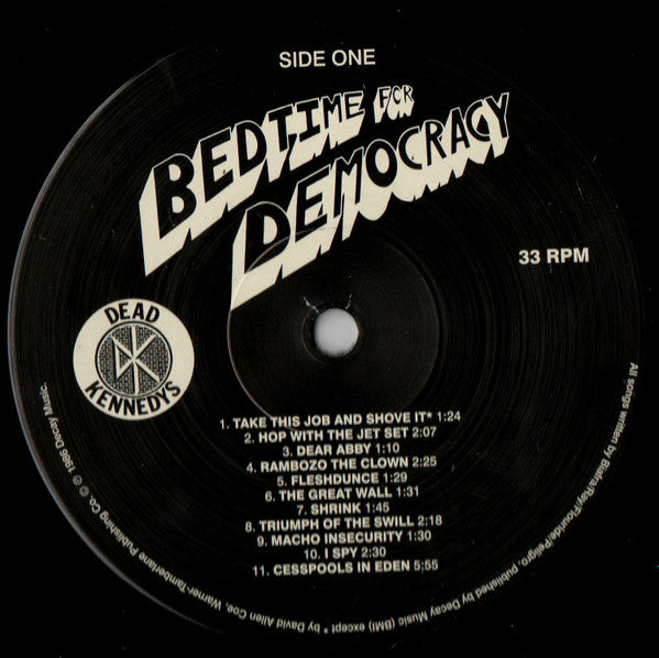 Dead Kennedys – Bedtime For Democracy - LP - 2021 - Audio Platter – PLATE062LP - NEW / SEALED.