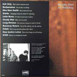 Fugazi – Steady Diet Of Nothing - LP - 2012 - Dischord Records – DIS60V