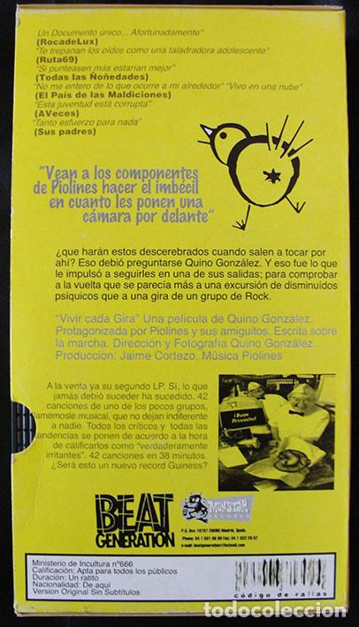 PIOLINES - LIVING EVERY TOUR - VHS - Beat Generation