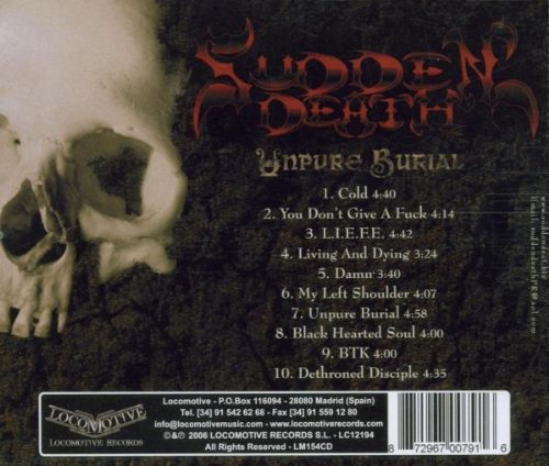 Sudden Death – Unpure Burial - CD - 2006 - Locomotive Records – LM154