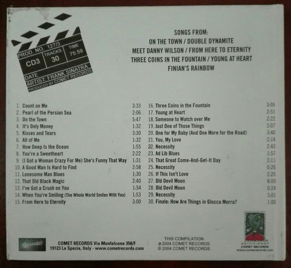 Frank Sinatra – Frankie Goes To Hollywood (Sinatra Starring & Singing For The Big Screen, 1940 - 1954) - CD - Digipak - NEW – SEALED.