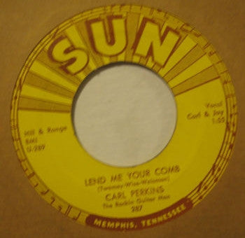 Carl Perkins – Glad All Over - 7" - Sun – 287 - Como Nuevo / Like New (M- / Generic)