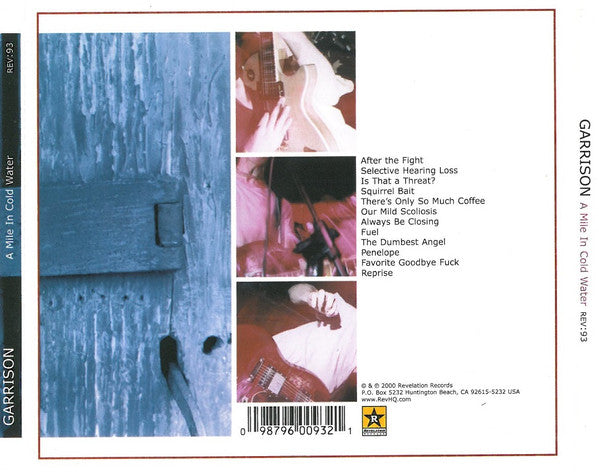 Garrison – A Mile In Cold Water - CD - NEW / SEALED.