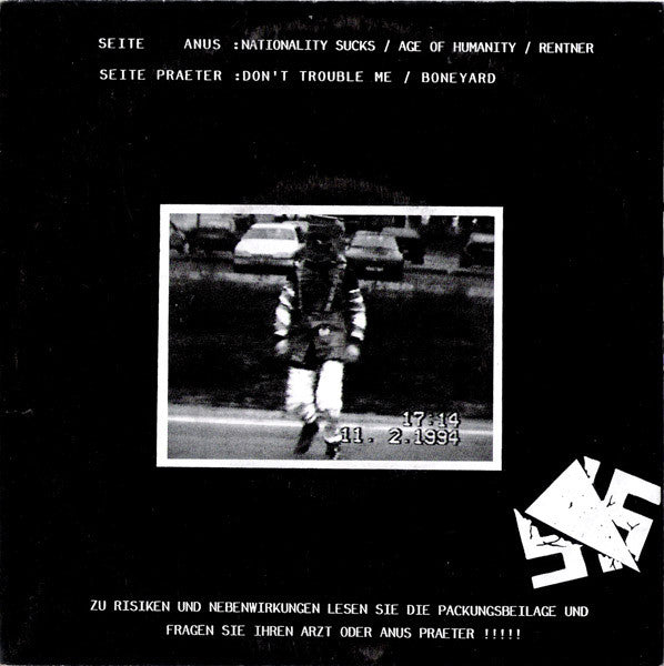 Anus Praeter – Anus Praeter - 7" - 1999 - Wahnfried Records – Muy Buen Estado / Very Good Condition (M- / VG+)