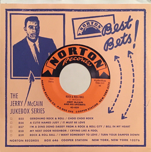 Jerry McCain And His Upstarts – Rock & Roll Ball - 7" - Norton Records – 45-859 - Like New / Like New (M- / M-)