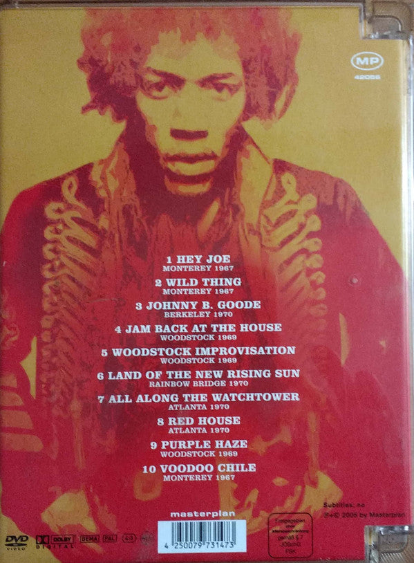 Jimi Hendrix – Live In Woodstock And Other Stages - DVD - DVD Muy Buen Estado (VG+) / Portada Muy Buen Estado (VG+)