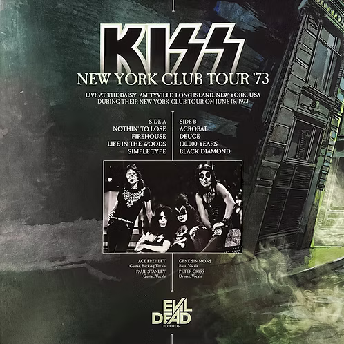 KISS LP New York Club Tour ‘73 (Clear Coloured Vinyl) 112 Numbered Copies