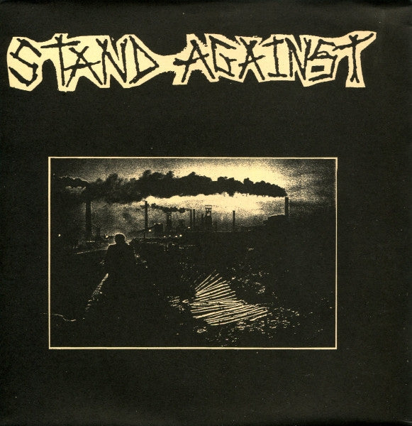 Stand Against / Excreted Alive – Stand Against / «Product Of The System» - 7" - 1998 - Dry Retch – D.R. 003 - Vinyl Near Mint / Sleeve Very Good Plus (M-/VG+).