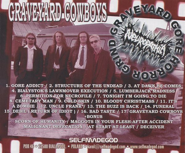 Neuropathia – Graveyard Cowboys - CD - Nuevo sin usar pero no precintado / New and unplayed but not sealed.