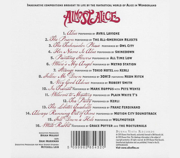 Almost Alice - CD - New, unplayed, but not sealed.