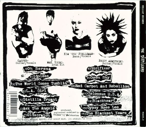 The Distillers – The Distillers - CD - Digipak - 2000 - Hellcat Records – 80422-2 - Very Good Condition (VG+ / VG+)
