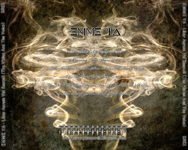 Emme Ya – Liber Aerum Vel Saeculi (The Vision And The Voice) - CD - Muy Buen Estado / Very Good Condition (VG+ / M-)