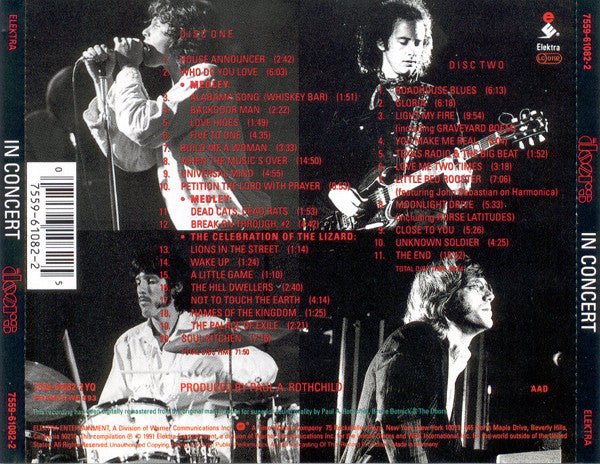 The Doors – In Concert - 2xCD - Like New (M- / M-)
