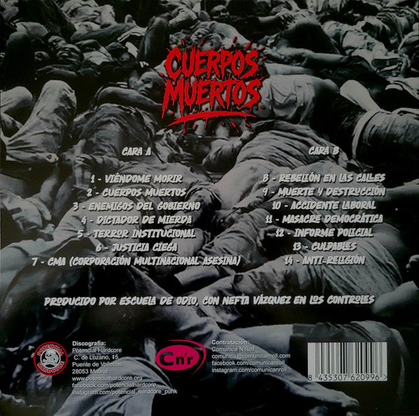 Escuela De Odio - Cuerpos Muertos (LP, Album)