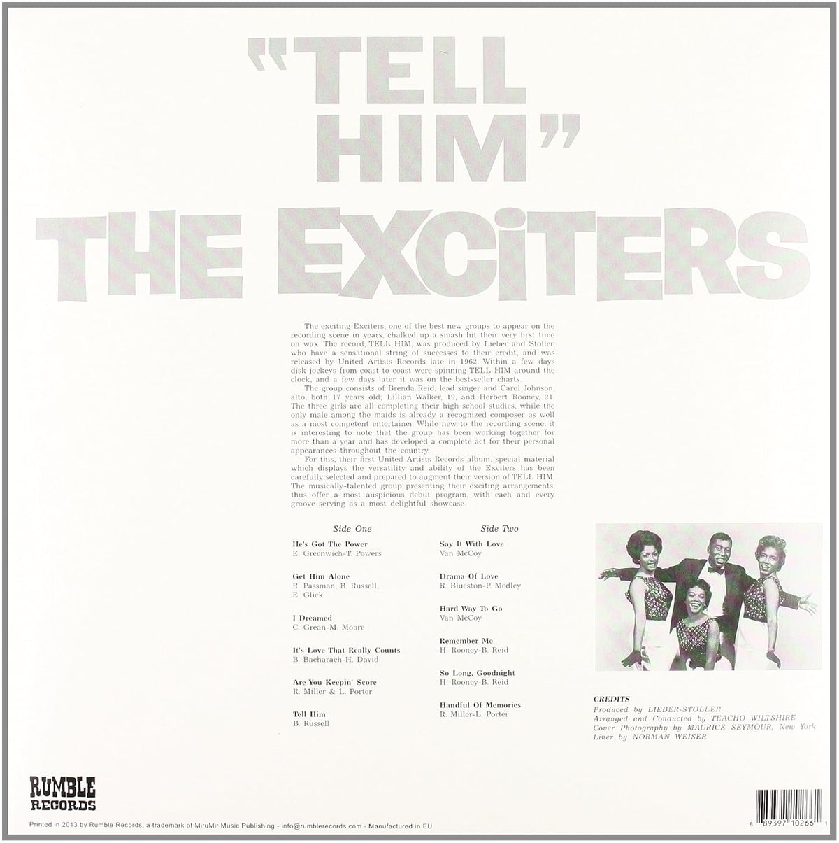 The Exciters – Tell Him – LP – 2013 – Rumble Records – RUM2011053