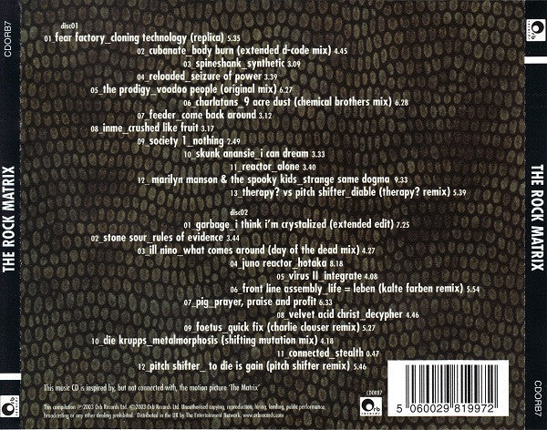 The Rock Matrix - 2xCD - NUEVO / PRECINTADO - NEW / SEALED.