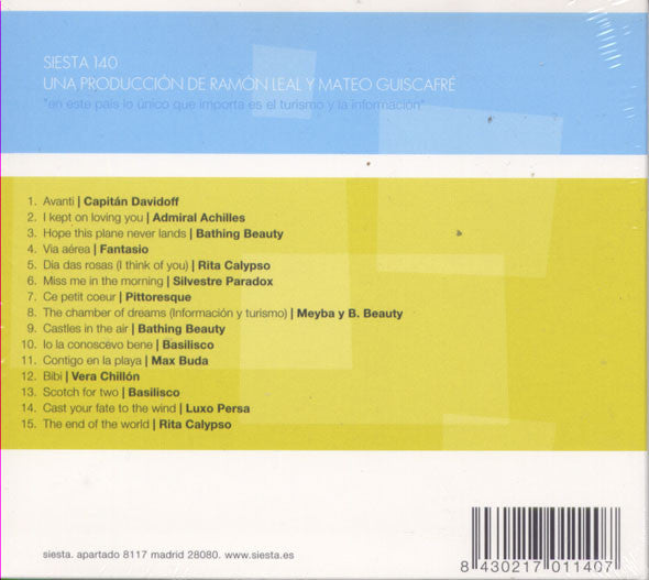 Information and Tourism. A Pleasure Cruise Aboard the Siesta Fantasy - CD - Digipak - 2001 - Siesta – siesta 140