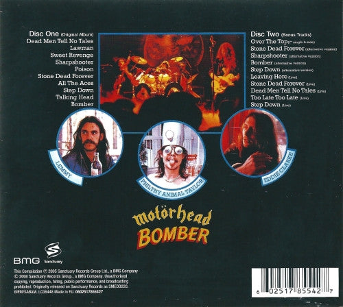 Motörhead – Bomber - 2xCD - Digipak Deluxe Edition - Muy Buen Estado / Very Good Condition (VG+ / VG+)