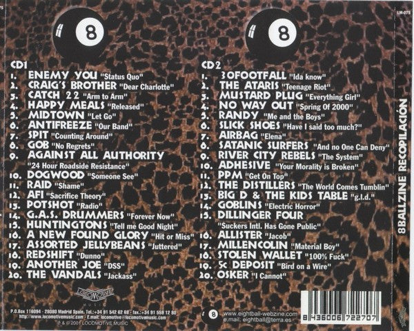 8Ball Zine Compilation - 2xCD - 2001 - Locomotive Music – LM-075