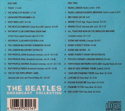 BEATLES 2xCD Broadcast Collection Trailer 2
