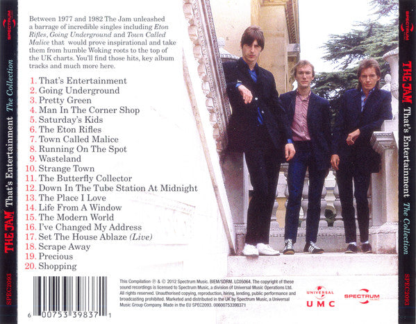 The Jam – That's Entertainment (The Collection) - CD - 2012 - NUEVO / PRECINTADO - NEW / SEALED.