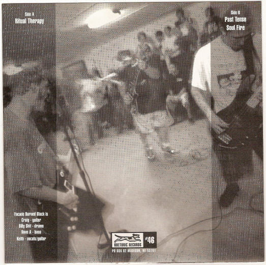 Facade Burned Black – Who Will Save The Unwanted - 7" - 1997 - Rhetoric Records – #46 - Vinyl Near Mint / Cover Near Mint (M-/M-).