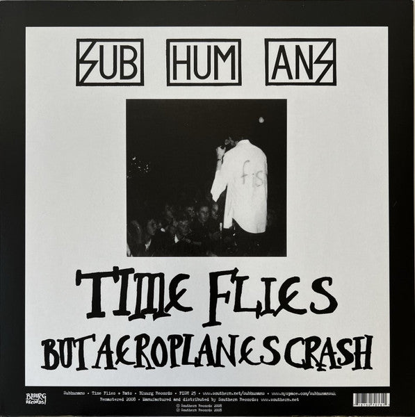 Subhumans – Time Flies + Rats - LP - 2008 - NEW - SEALED.