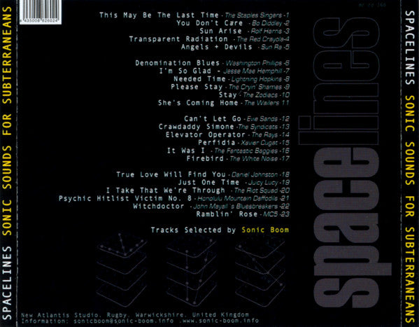 Spacelines . Sonic Sounds For Subterraneans - CD - Munster Records – mr cd 260 - NEW – SEALED.